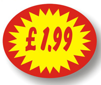 Price Point Promotional - £1.99 - Label