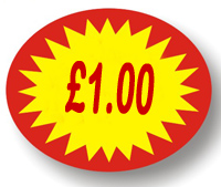 Price Point Promotional - £1.00 - Label