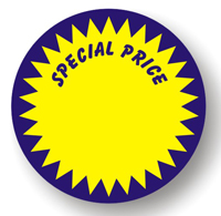 Promotional Label  - SPECIAL PRICE - 38mm Circle Labels 