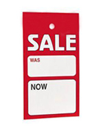 Sale Hanger Tickets - Pack of 100 Tickets