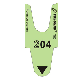 TurnOMatic T90 3 Digit Ticket - Green