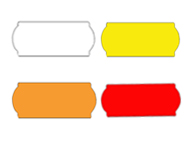 26x12mm Meto Labels  - Plain Colours