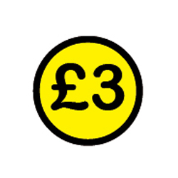 Promotional Label 3 Circle 25mm