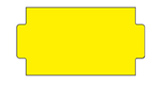 24x11mm Price Labels Yellow, Removable Adhesive Qnt: 54K 