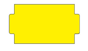 25x14mm SATO Price Labels  - White, Castelladed For NOR 3/9 B Price Gun  - Qnt: 45K 